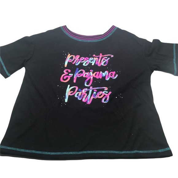 More Than Magic Girl's Short Sleeve Top Presents & PJ Parties Large 10-12 New - Picture 1 of 12
